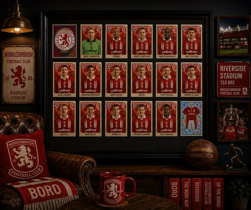 Middlesbrough framed stickers - middlesbrough,