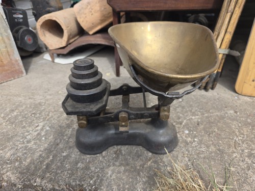 Vintage large kitchen scales - vintage,