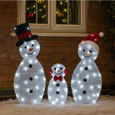 Light Up Snowmen Set 3