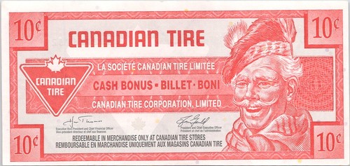 Vintage canadian tire money - vintage, 10
