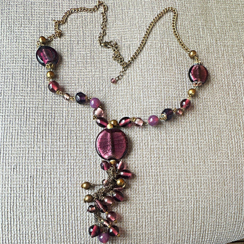 Vintage boho purple murano - boho,