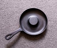 Vintage Large Cast Iron Donut Skillet Frying Pan Kitchenalia