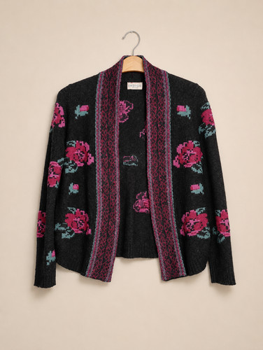 Floral knit short - m&s,