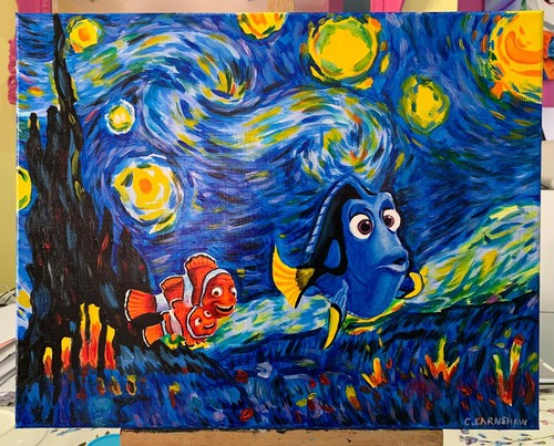 Finding nemo van gogh style - gogh,