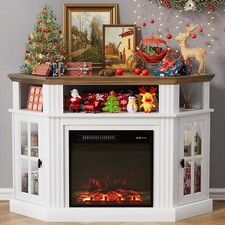 Fireplace Corner TV Stand for