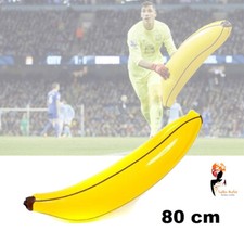 LARGE INFLATABLE REUSABLE BANANA BlowUp Hawaiian Tropical Kids Fruits Party 80cm