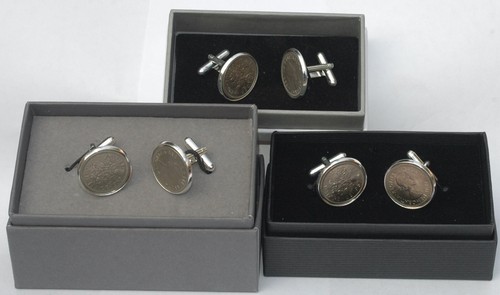 Sixpence coin cufflinks - sixpence,
