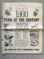 Daily Mail Newspaper 1900-1950 Story of 50 Tremendous Years
