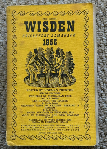 1956 wisden cricketers - 1956, cricketers’