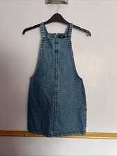 LADIES MATALAN DENIM PINAFORE DRESS SIZE 10