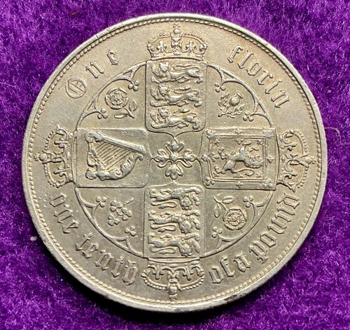 Victorian 1859 florin - florin, spink