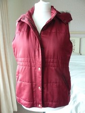 Dash dark red padded gilet
