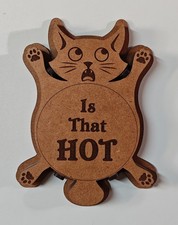 "Funny Cat Coaster Set -