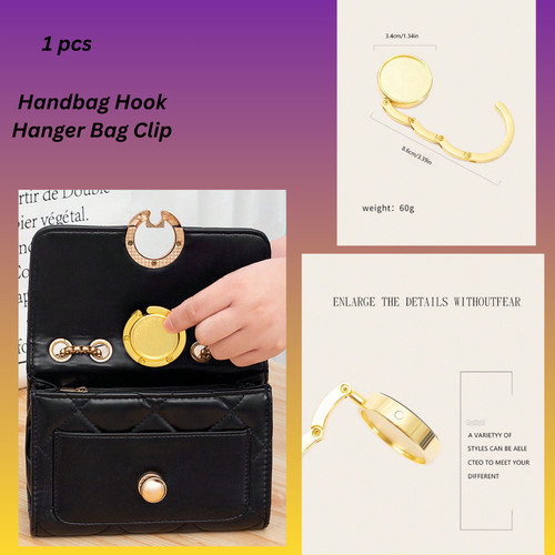 Folding handbag hook hanger - folding,