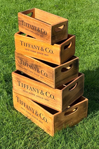 Set handmade wooden boxes - set, of