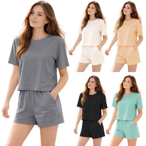 Womens pyjamas shorts set - shorts,