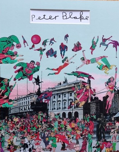 Peter blake signed 14x11 photo - signed,