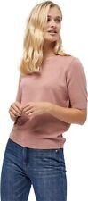 Peppercorn Jumper Womens Casual Hot Round Neck Short Sleeve Pullover Rose Size L