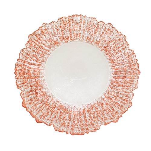 Glass charger plates wedding - glass,