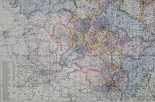 1912 large map of Yorkshire