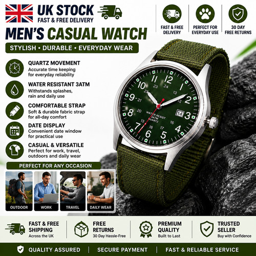 Swiss army military watch - ✅,