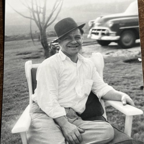 Vintage snapshot smiling - smiling, man