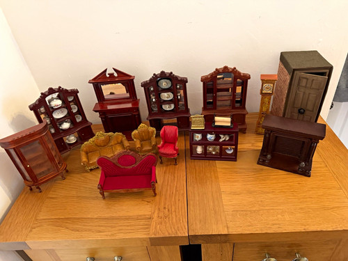 Dolls house furniture - dolls,