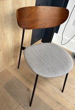 West Elm Mid-Century Modern Petal Dining Chair In Dark Walnut - RRP £309