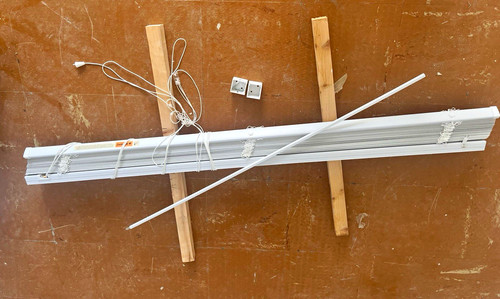 White venetian blind with - venetian, blind,