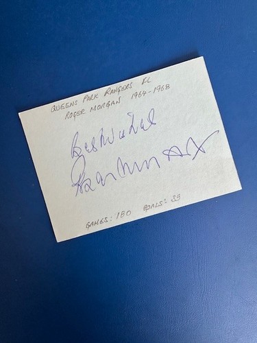 Roger morgan signed queens - morgan,