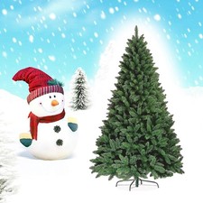 FunkyBuys Christmas Tree 210cm Slim Green Colorado Spruce 7ft