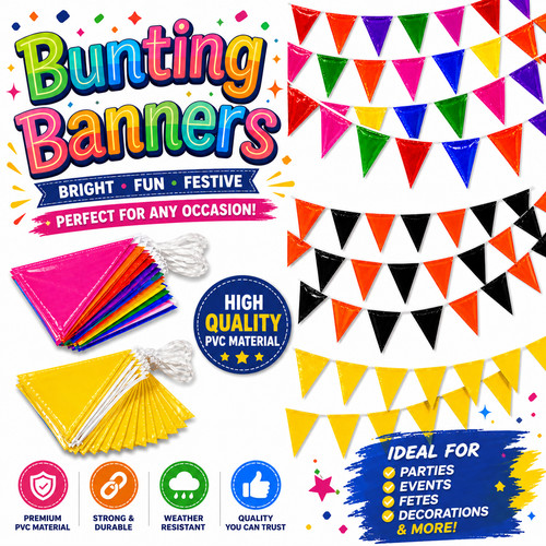 10m flags multi colour flag - 20,