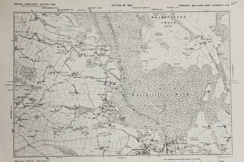West yorkshire map ordnance - yorkshire,