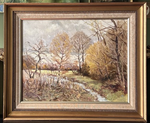 Vintage scottish landscape oil - scottish,