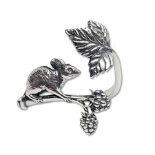 Mouse Blackberry Ring 925