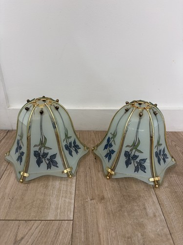 Vintage blue iris frosted 6 - vintage,