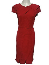 Roland Mouret Red Midi Dress