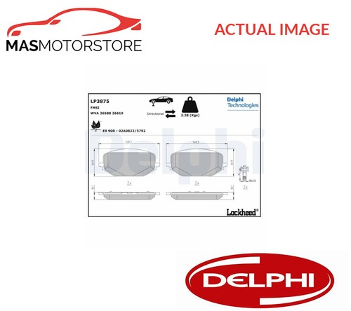 Brake pads set - set, braking