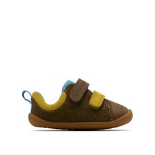 Clarks Roamer Roar T Boys Green Baby Shoes