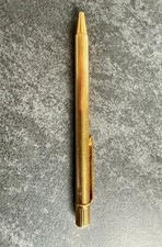 Cartier Vintage Gold Plated Godron Must De Ballpoint Pen 