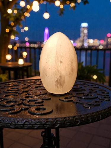 Selenite egg lamp a - selenite,