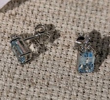 Blue Topaz and Diamond