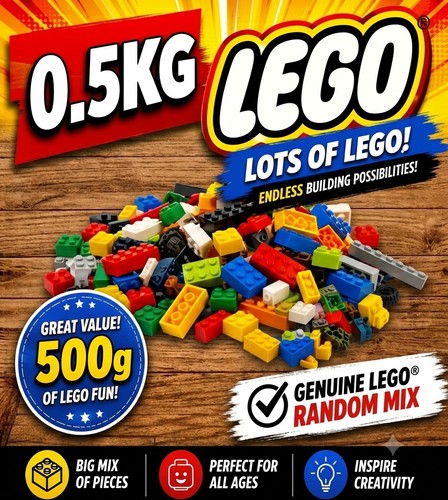 Lego 5kg bag of - lego, 0.5kg