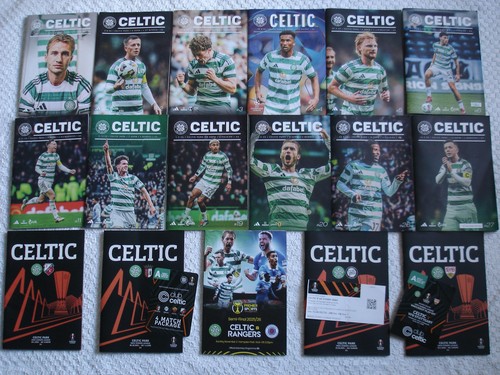Celtic football programmes x17 - programmes,