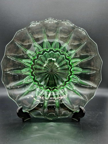 Vintage glass plate 24cm - vintage,