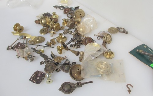 Vintage brass drawer handles - drawer,