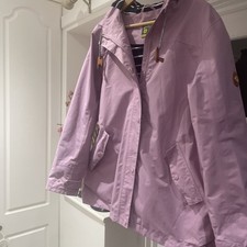 Ladies Gelert Stormlite Size 16 UK Lilac Waterproof Hooded Rain Jacket
