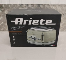 Retro 4 Slice Toaster, Cream