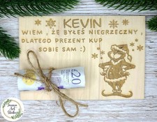 Personalized wooden bon