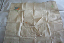 Vintage Table cloth & Napkins 34 x 34 inch old